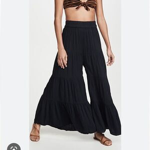 Mara Hoffman Black Wide Leg Pants